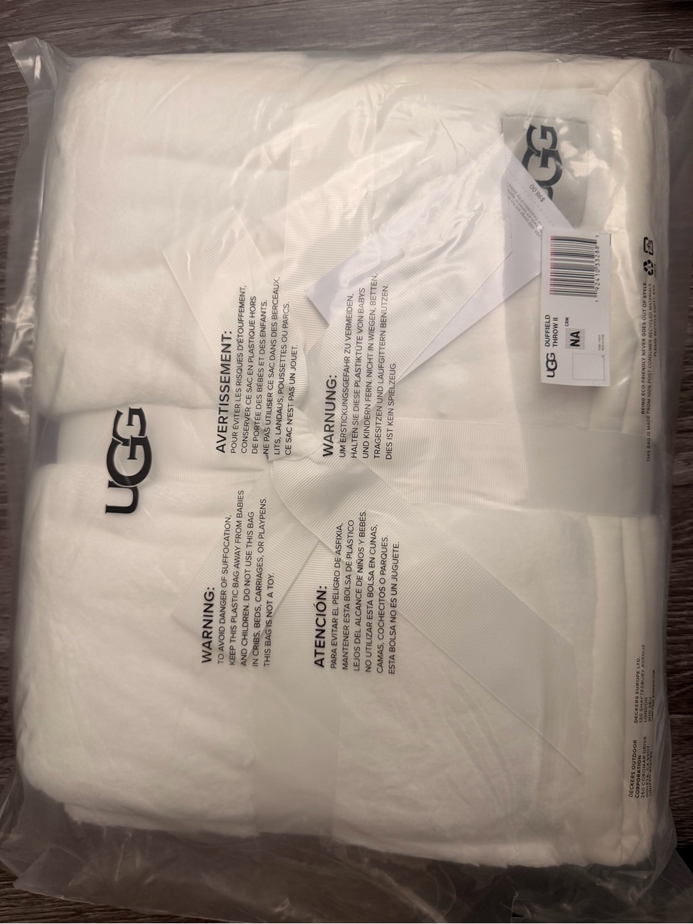 UGG Plush Throw Blanket